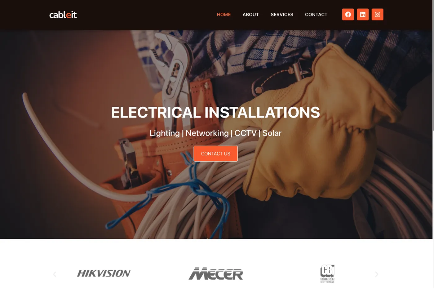 The Cable IT homepage
